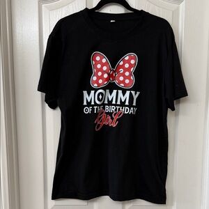 Black 'Mommy of the Birthday Girl' T-Shirt